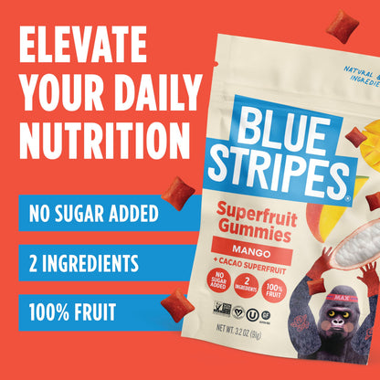 Blue Stripes Fruta de Cacao Deshidratada con Mango 91 g