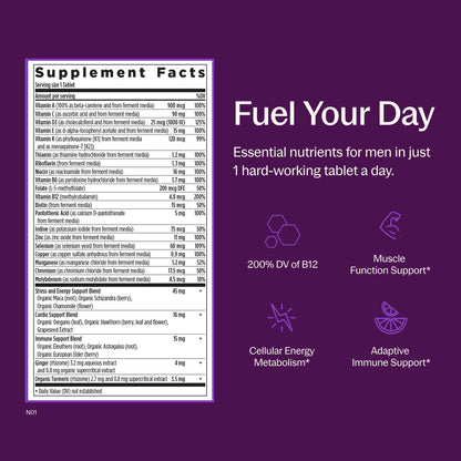 New Chapter Multivitamínico Every Man's One Daily 48 Tabletas
