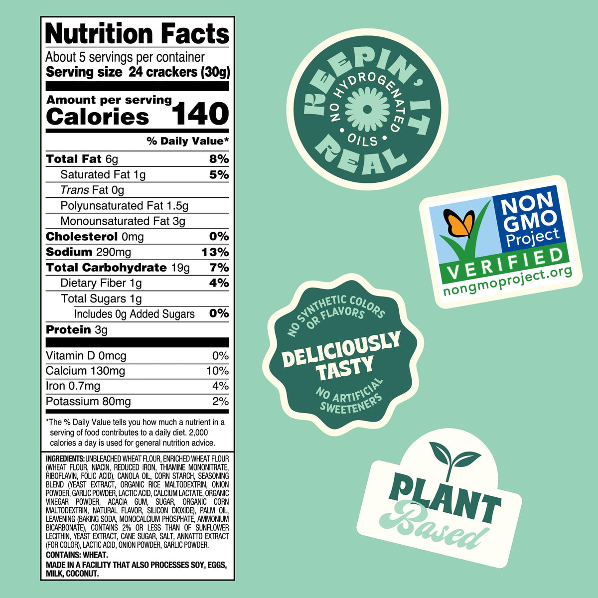 Back to Nature Galletas Sabor Queso 142 g