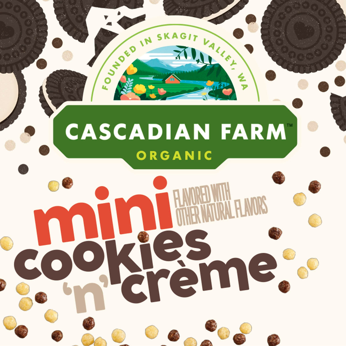 Cascadian Farm Cereal Orgánico Mini Cookies N' Creme 303 g