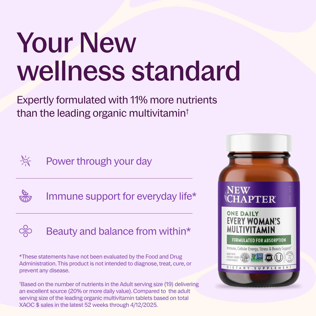 New Chapter Multivitamínico Every Woman's One Daily 72 Tabletas