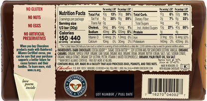 Chocolove Barra de Chocolate Amargo con Caramelo Salado 91 g