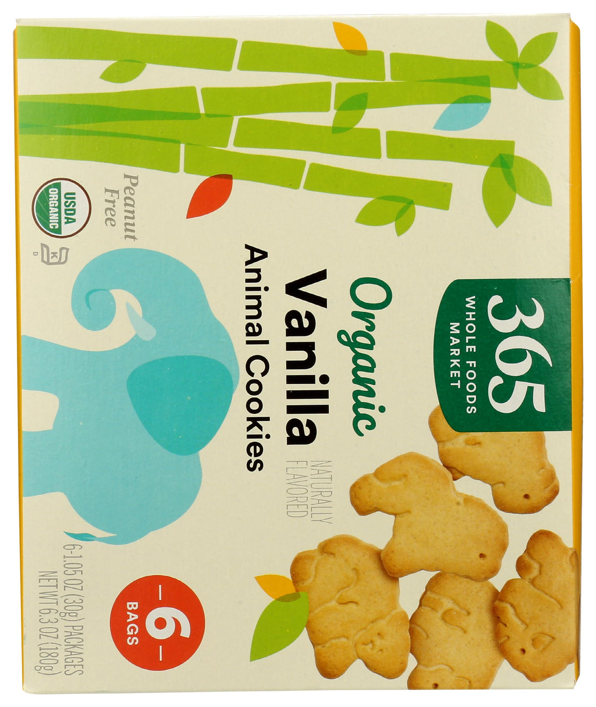 365 Galletas de Animalitos de Vainilla Orgánicas Multipack 179 g