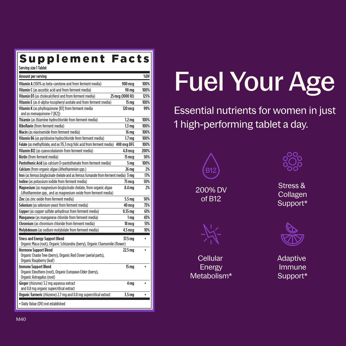 New Chapter Multivitamínico Every Woman's One Daily 72 Tabletas