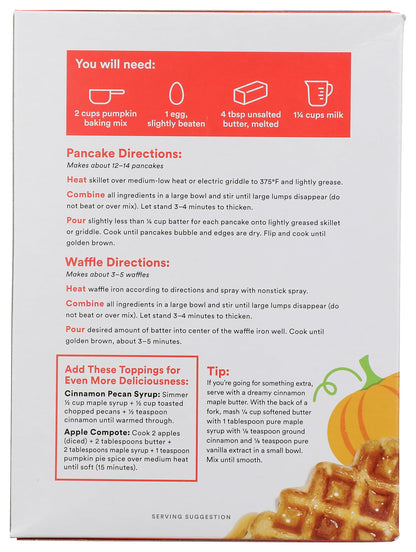 365 Harina para Hot Cakes y Waffles Pumpkin Spice 567 g