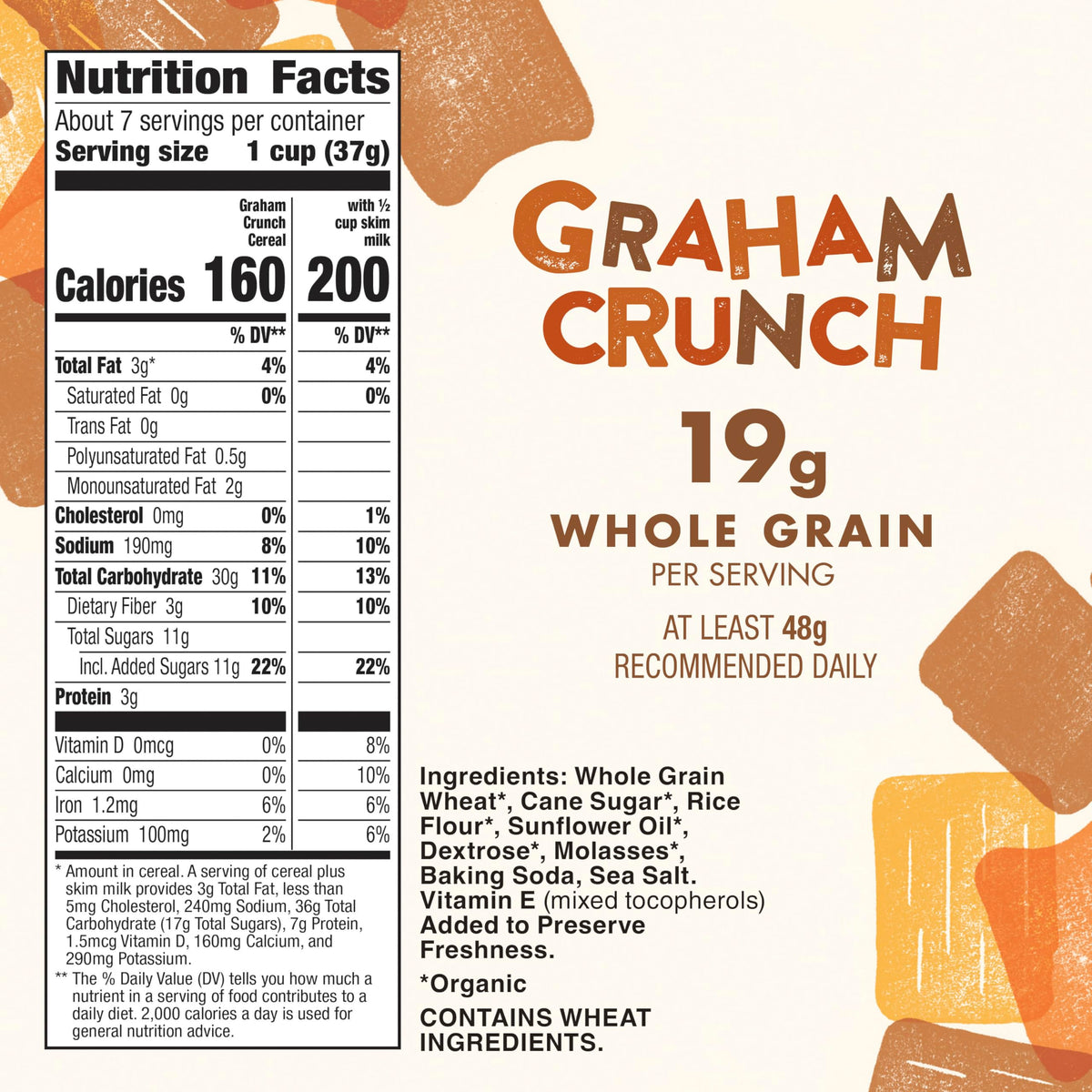 Cascadian Farm Cereal Orgánico Graham Crunch 272 g