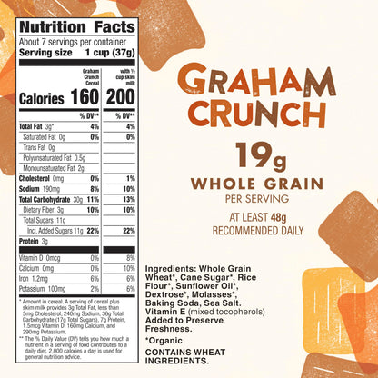 Cascadian Farm Cereal Orgánico Graham Crunch 272 g