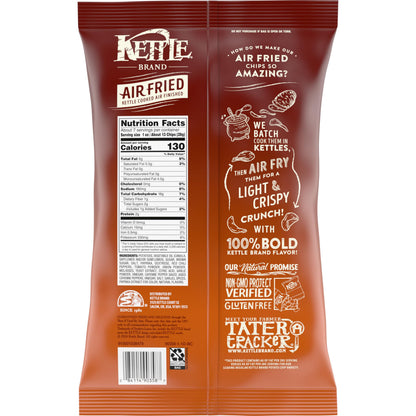 Kettle Brand Papas Air Fried Sabor Texas BBQ 184 g