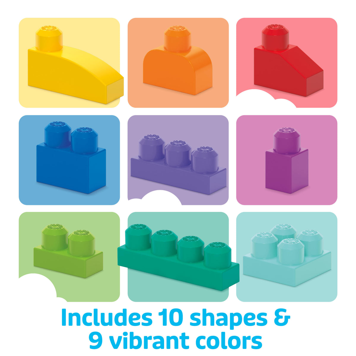 MEGA BLOKS Fisher-Price bloques bolsa azul 80 piezas
