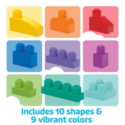 MEGA BLOKS Fisher-Price bloques bolsa azul 80 piezas