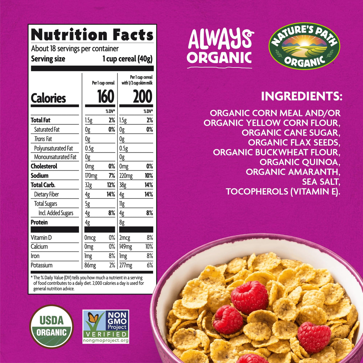 Nature's Path Cereal Orgánico Mesa Sunrise Tamaño Familiar 748 g