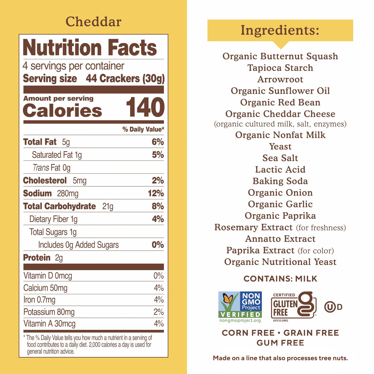 Simple Mills Galletas Pop Emms Sabor Cheddar 113 g