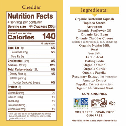 Simple Mills Galletas Pop Emms Sabor Cheddar 113 g