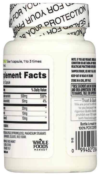 365 Vitamina C Buffered con Bioflavonoides 500 Mg 60 Cápsulas