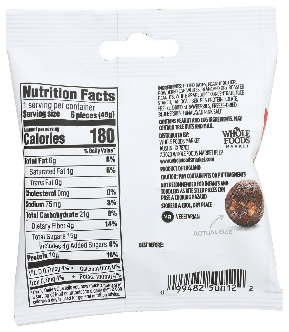 365 Bocaditos de Proteína Crema de Cacahuate y Mermelada 45 g