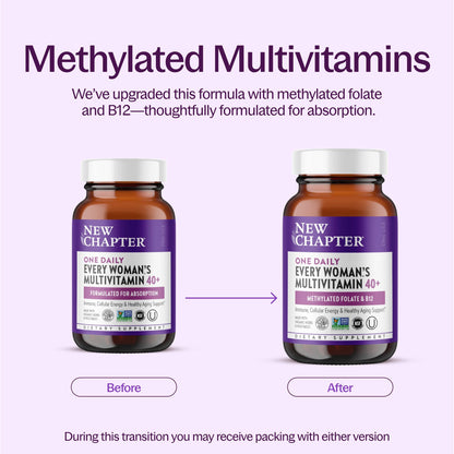 New Chapter Multivitamínico Every Woman One Daily 40+ 48 Tabletas