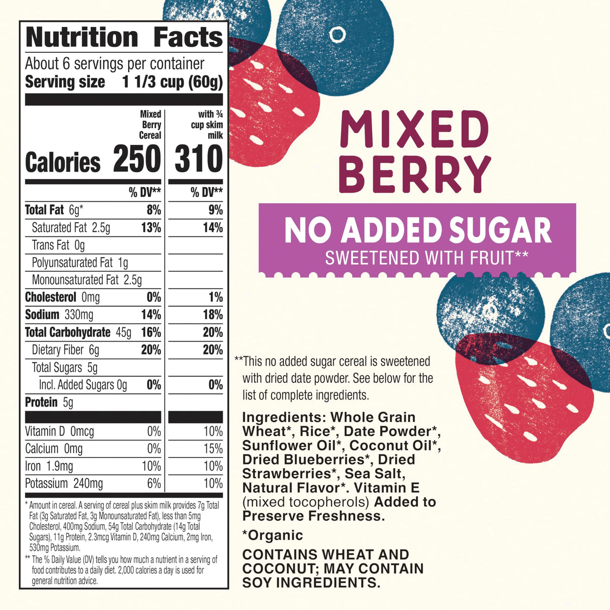 Cascadian Farm Cereal Orgánico de Frutos Rojos 354 g