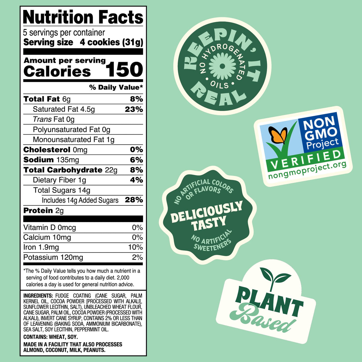 Back to Nature Galletas de Menta Cubiertas de Chocolate 156 g