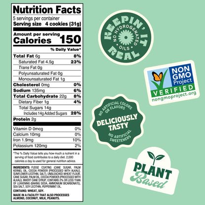 Back to Nature Galletas de Menta Cubiertas de Chocolate 156 g