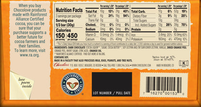 Chocolove Barra de Chocolate Amargo con Cáscara de Naranja 91 g