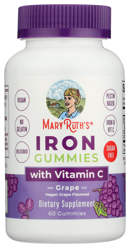 MaryRuth's Gomitas de Hierro con Vitamina C 60 Piezas