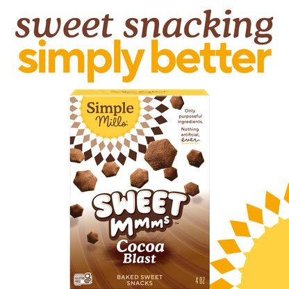 Simple Mills Galletas Sweet Mmms Cocoa Blast Sin Granos 113 g