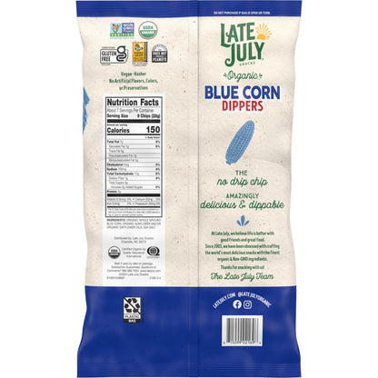 Late July Totopos de Maíz Azul Orgánicos Dippers 210 g