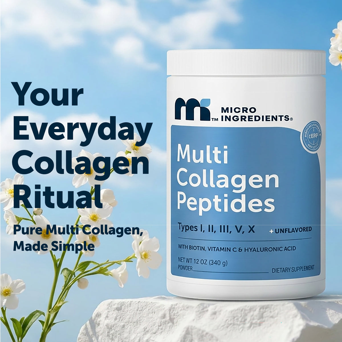 Micro Ingredients Multi Colágeno En Polvo 340 g