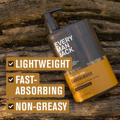 Regalo Crema Corporal Every Man Jack Manos Y Cuer Sandalwood