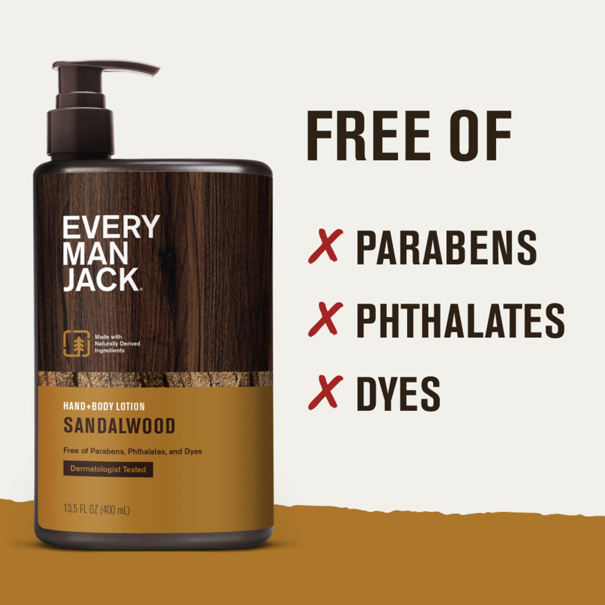 Regalo Crema Corporal Every Man Jack Manos Y Cuer Sandalwood