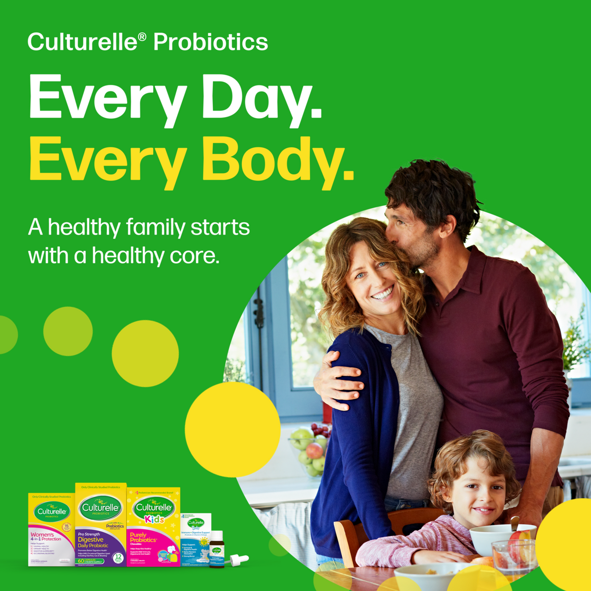 Culturelle probiótico prebiótico frutos rojos 52 ct