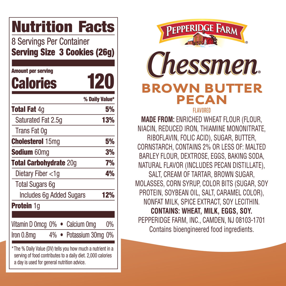 Regalo Pepperidge Chessmen Nuez 206g X2