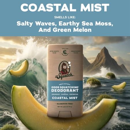 Dr. Squatch desodorante Coastal Mist 2.65 oz