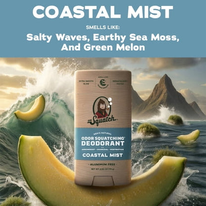 Dr. Squatch desodorante Coastal Mist 2.65 oz