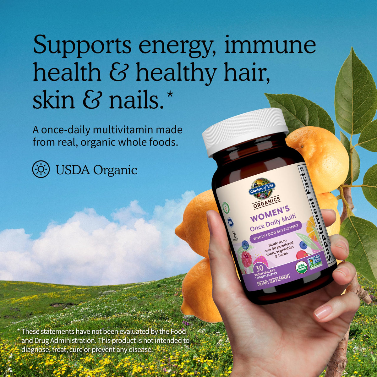 Garden of Life Multivitamínico Orgánico Mujer Una Al Día 30 Tabletas