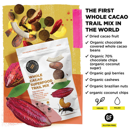 Blue Stripes Mezcla de Frutos Secos Chocolate Amargo, Coco y Cacao 227 g