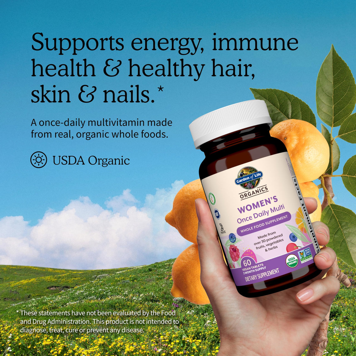 Garden of Life Multivitamínico Orgánico Mujer Una Al Día 60 Tabletas