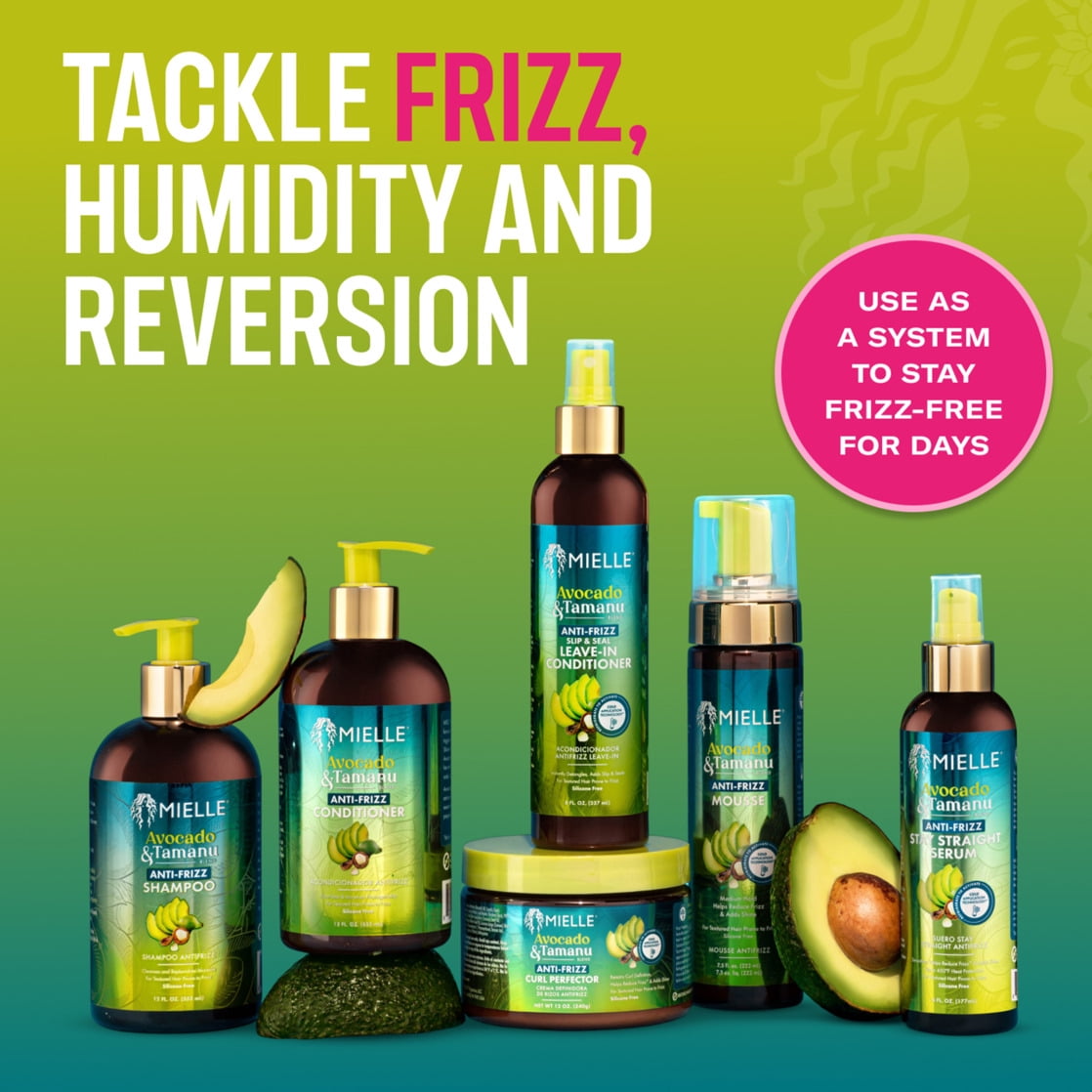 Shampoo Mielle Aguacate Tamanu 355ml Pack 2