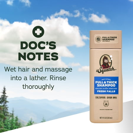 Dr. Squatch champú Full & Thick Fresh Falls 11 fl oz