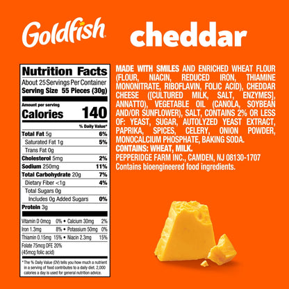 Goldfish Cheddar Galletas de Queso Caja 774 g