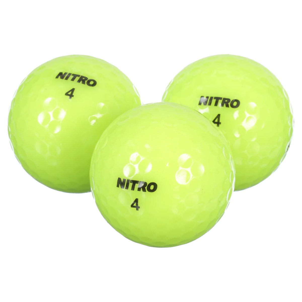 Pelotas De Golf Nitro White Out Amarillas 15 Piezas