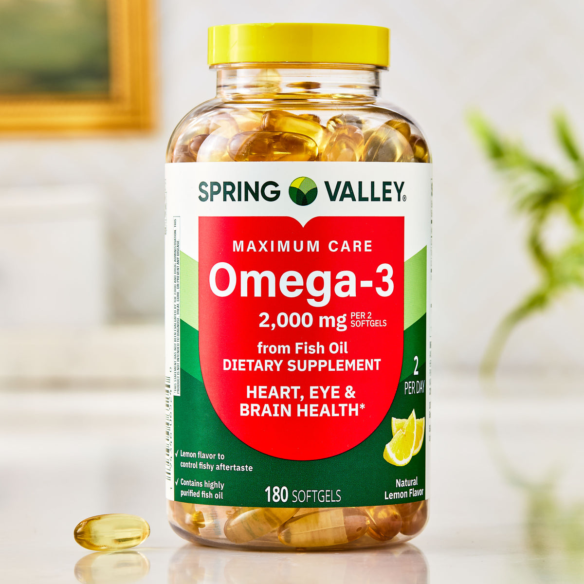 Spring Valley aceite pescado omega 3 2000 mg 180 cápsulas