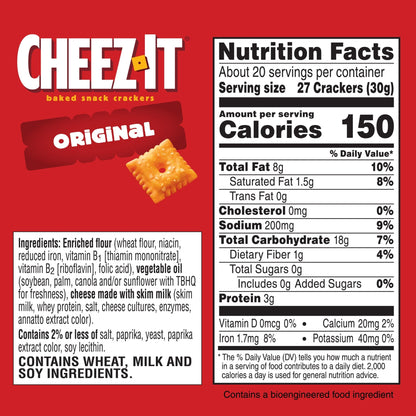 Cheez-It Original Galletas de Queso 595 g