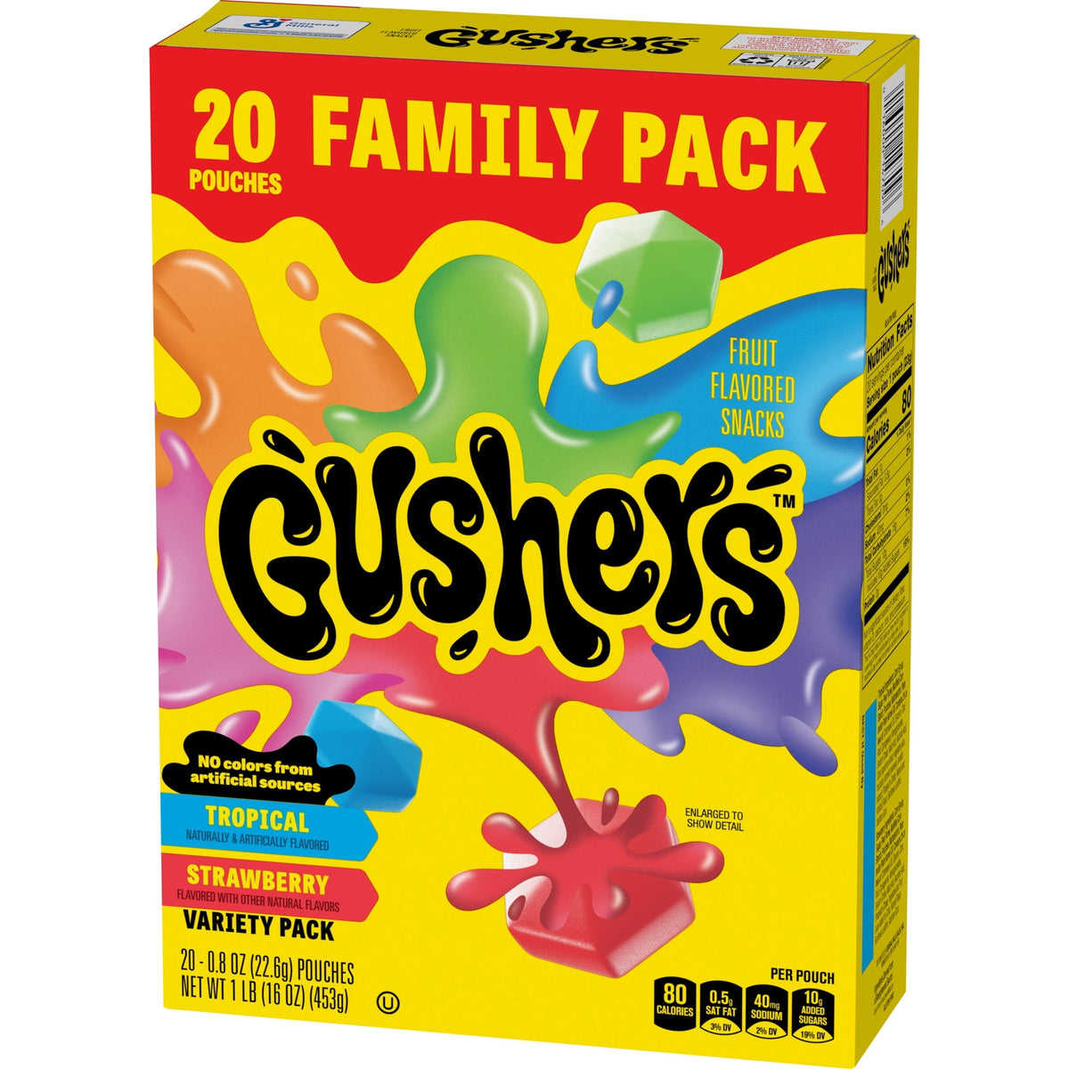 Gushers Tropical y Fresa 20 Sobres