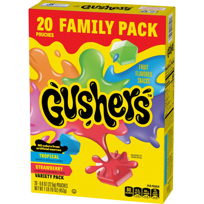 Gushers Tropical y Fresa 20 Sobres