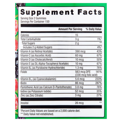 Equate multivitamínico adultos frutas 300 ct