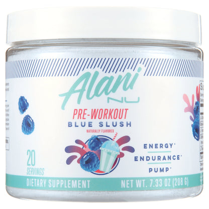 Alani Nu Pre Entreno Blue Slush 20 Porciones