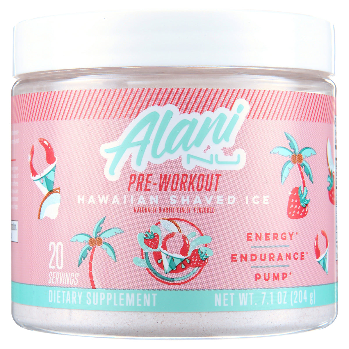 Alani Nu preentreno Hawaiian Shaved Ice 20 porciones