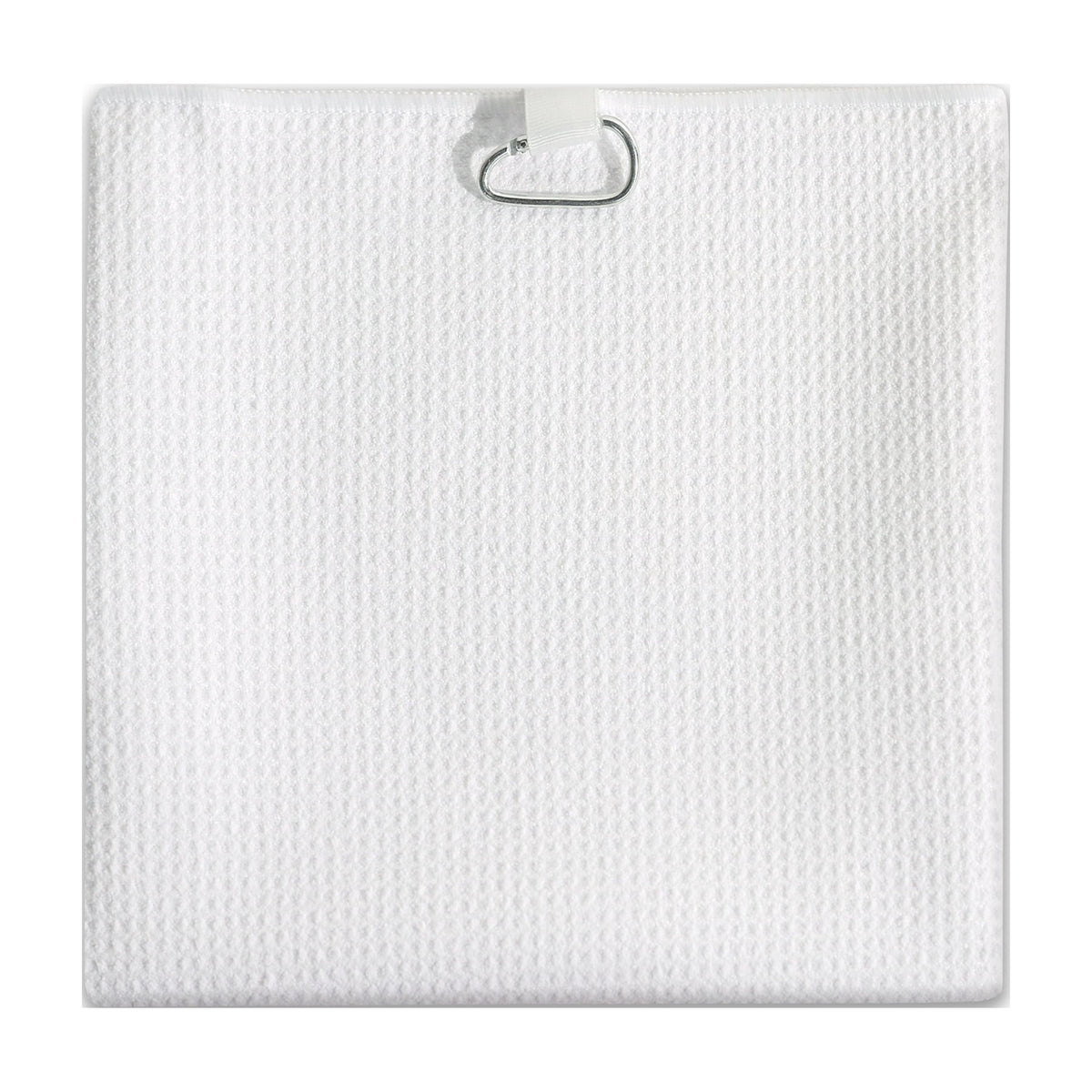 Toalla De Golf Athletic Works Blanca 76 X 51 Cm Con Clip