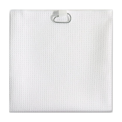 Toalla De Golf Athletic Works Blanca 76 X 51 Cm Con Clip